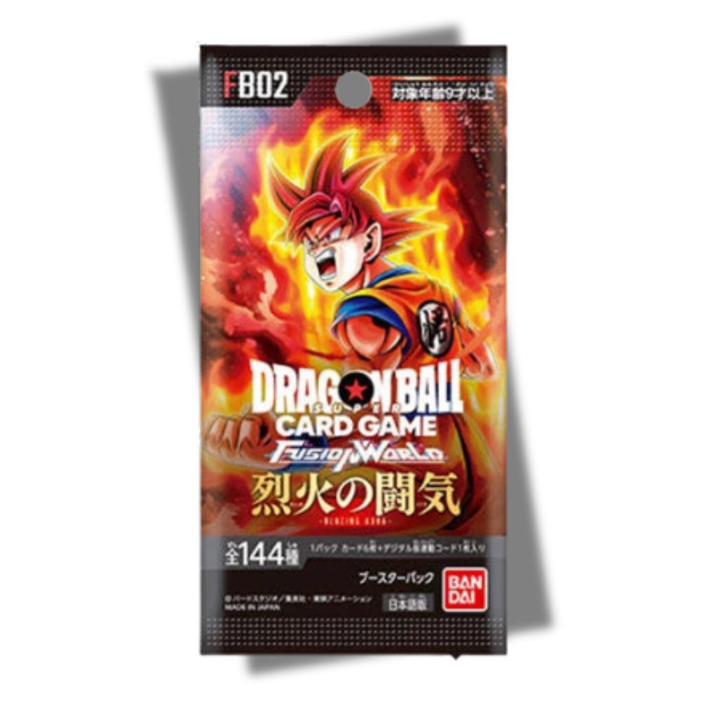 DRAGON BALL SUPER TCG: FB02 Japanese Booster Pack (X8 PACKS) - Fusion World Blazing Aura -