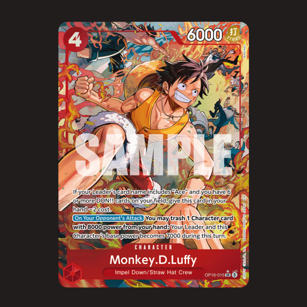 (Pre-owned) English Monkey.D.Luffy Alt Art OP16-014 - The Time of Battle - Near Mint