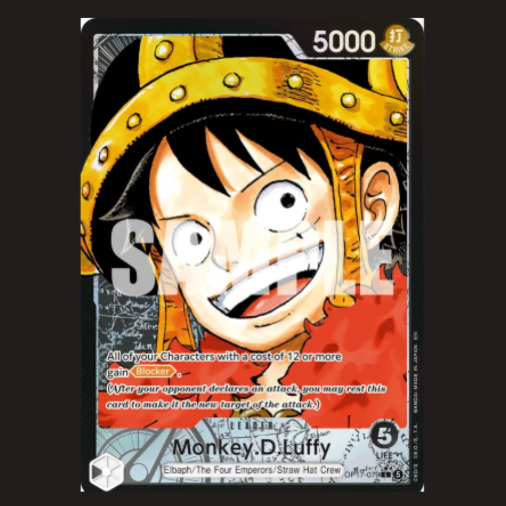 (Pre-owned) English Monkey.D.Luffy Alt Leader OP17-079 - The World's Strongest Warriors - Near Mint