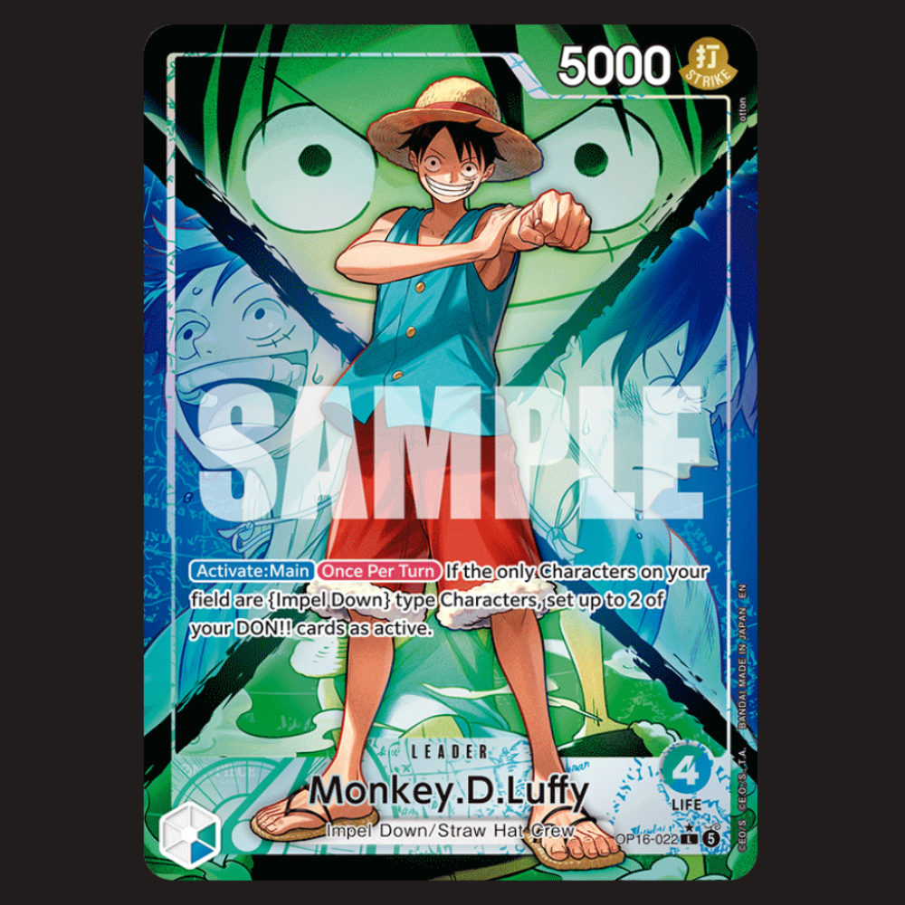 (Pre-owned) English Monkey.D.Luffy Alt Leader OP16-022 - The Time of Battle - Near Mint