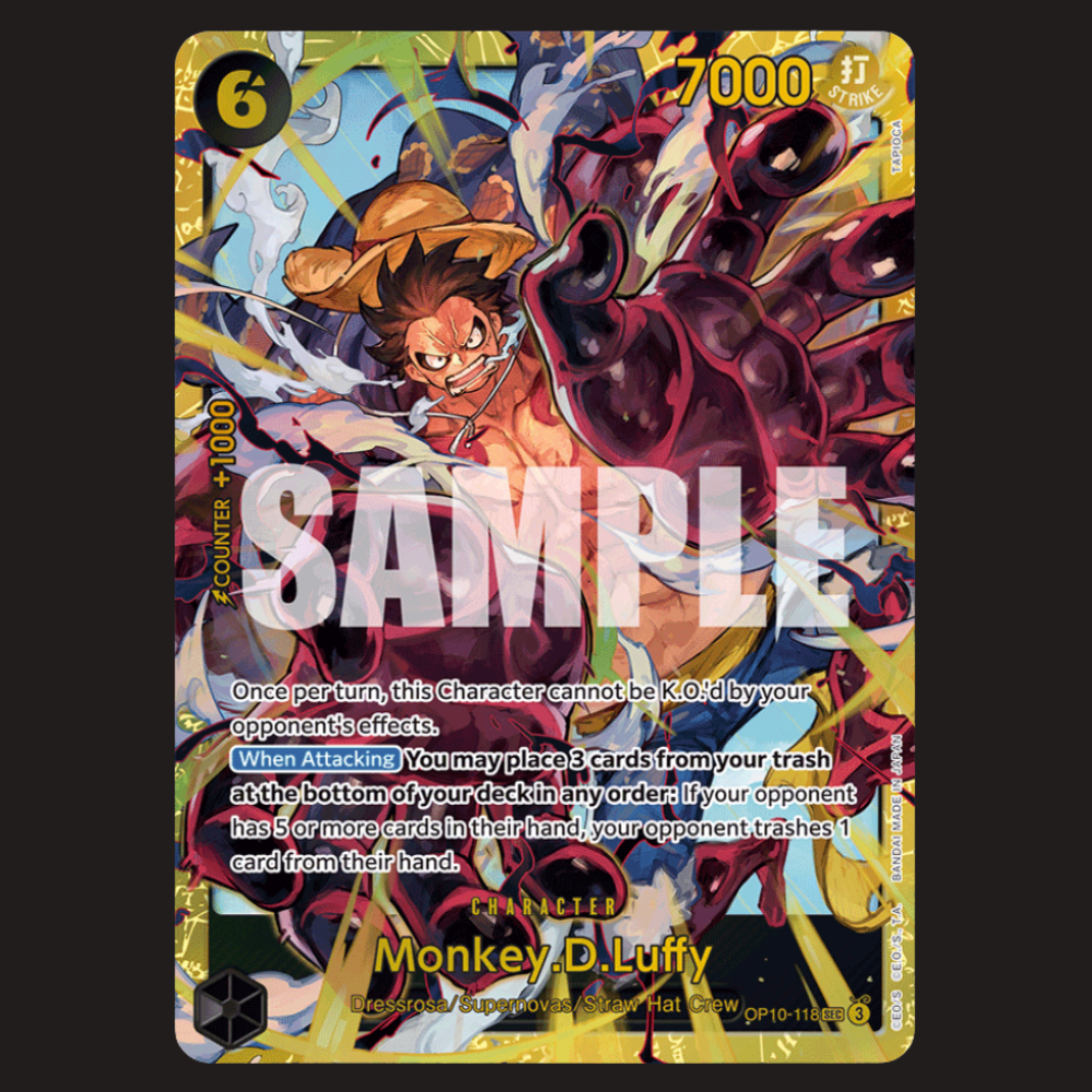 (Pre-owned) English Monkey.D.Luffy SEC OP10-118 - Royal Blood - Near Mint