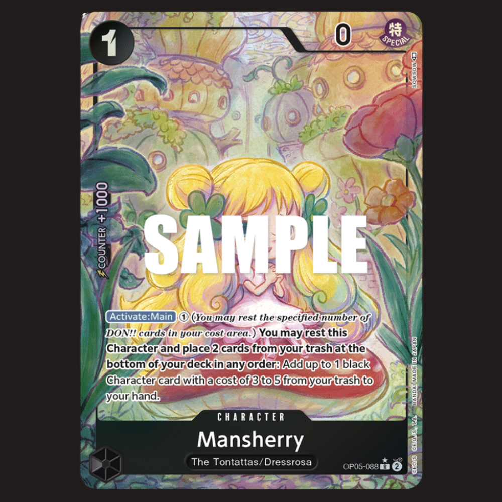 (Pre-owned) English Mansherry Alt Art OP05-088 - Awakening of the New Era- Near Mint