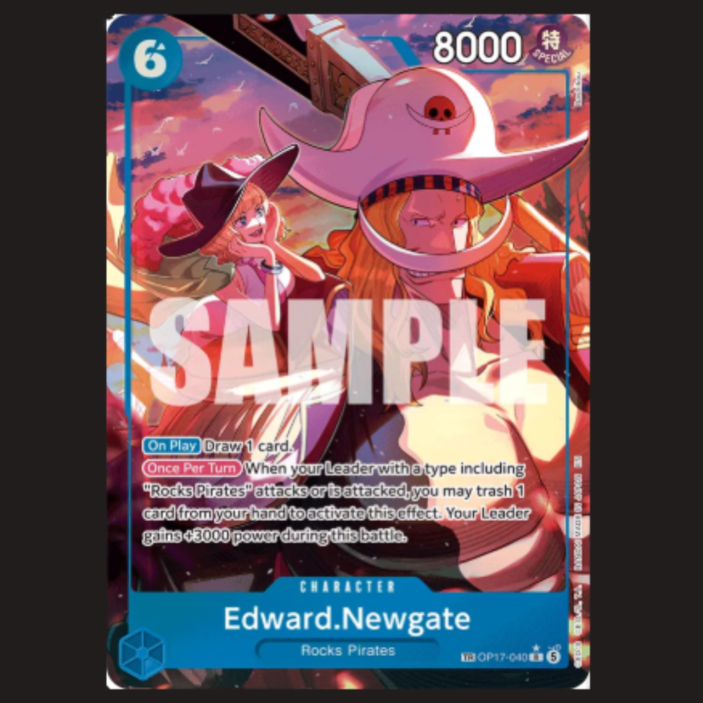 (Pre-owned) English Edward Newgate Treasure Rare OP17-040 - The World's Strongest Warriors - Near Mint