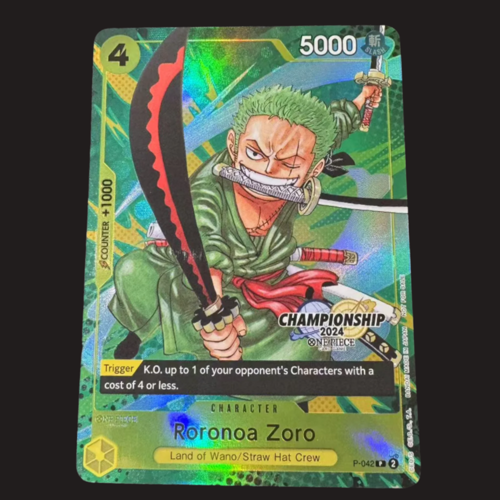 (Pre-owned) English Zoro Championship Stamped P-042 - Championship 2024 Event Pack - Near Mint