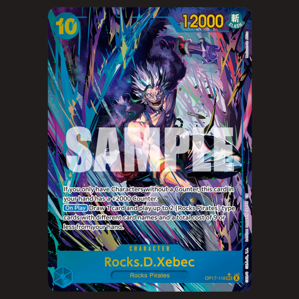 (Pre-owned) English Rocks.D.Xebec Alt Art OP17-118 - The World's Strongest Warriors - Near Mint