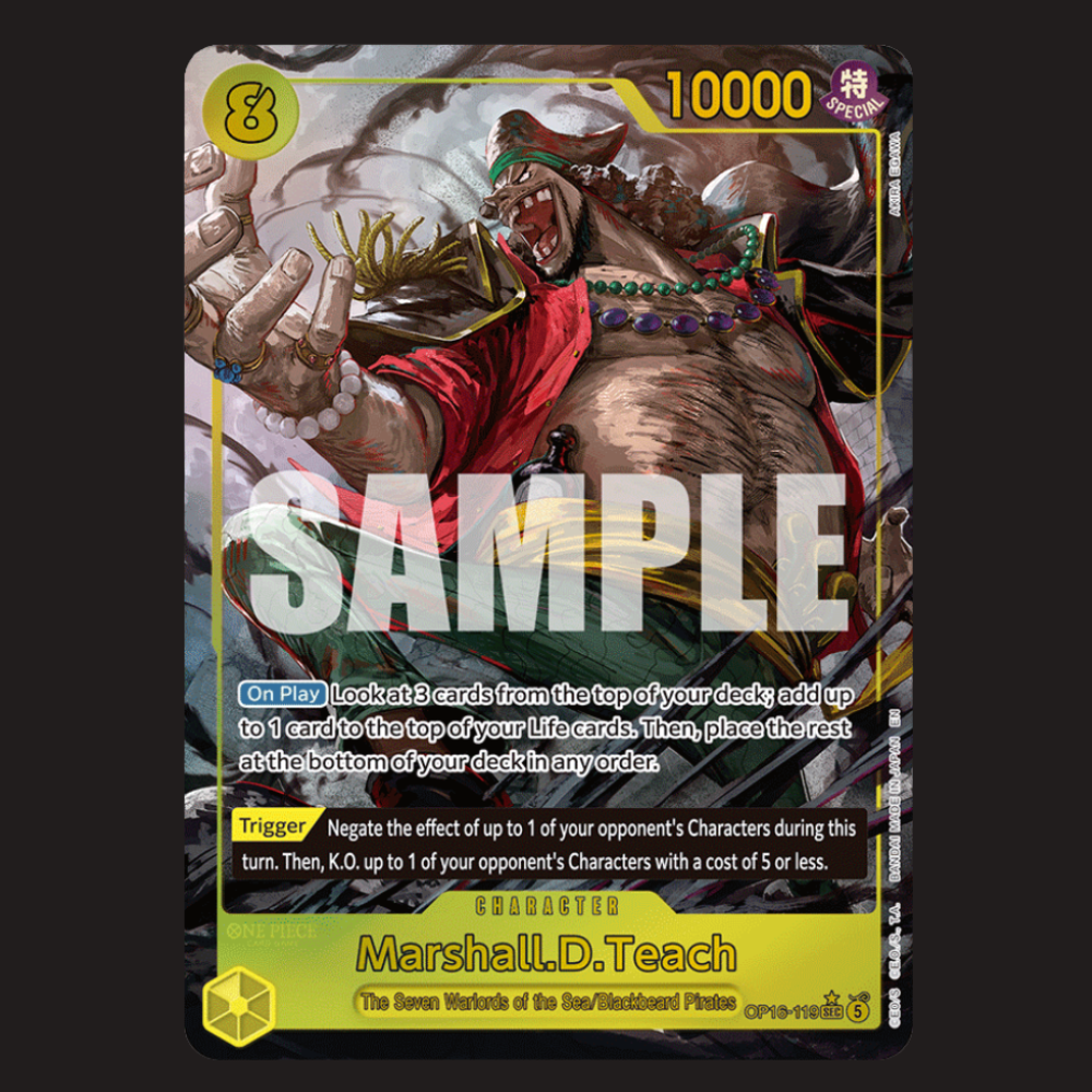 (Pre-owned) English Marshall.D.Teach Alt Art OP16-119 - The Time of Battle - Near Mint