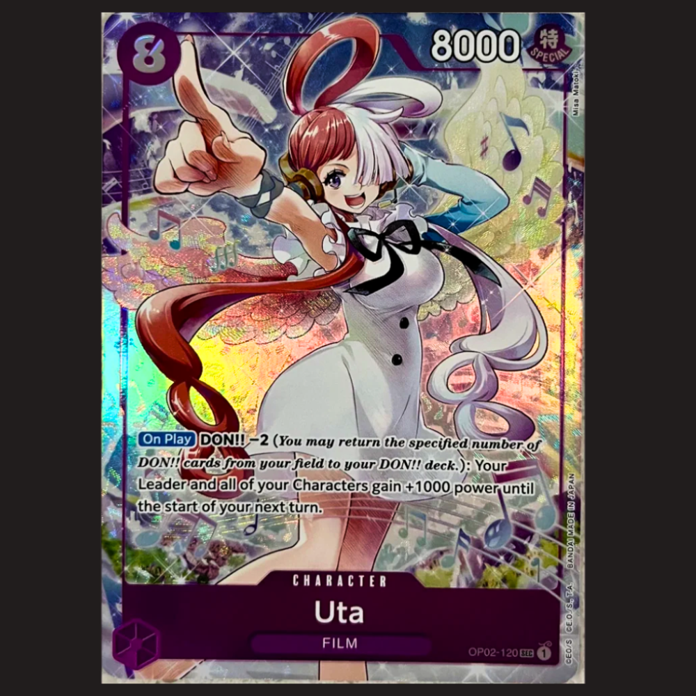 (Pre-owned) English Uta Alt Art OP02-120 - Premium Card Collection: Uta - Near Mint