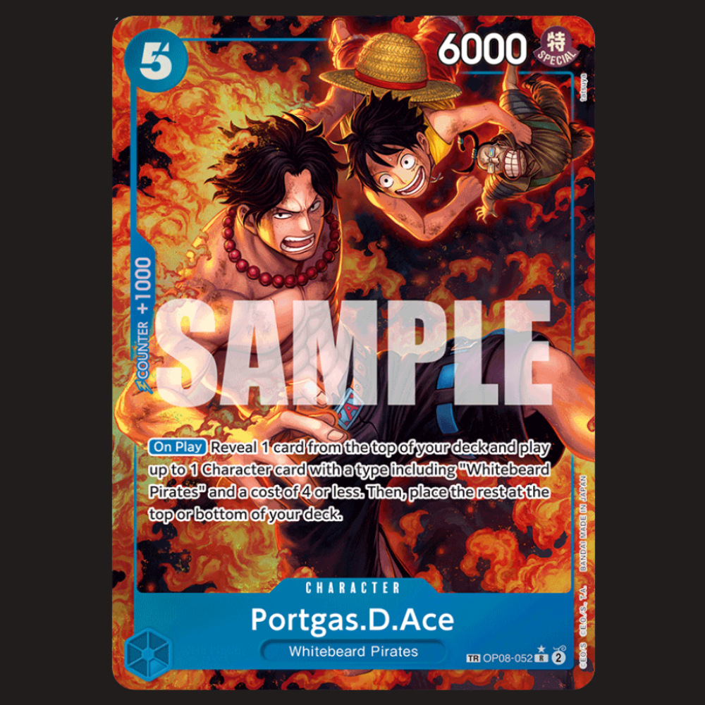 (Pre-owned) English Portgas.D.Ace Treasure Rare OP08-052 (OP10) - Royal Blood - Near Mint