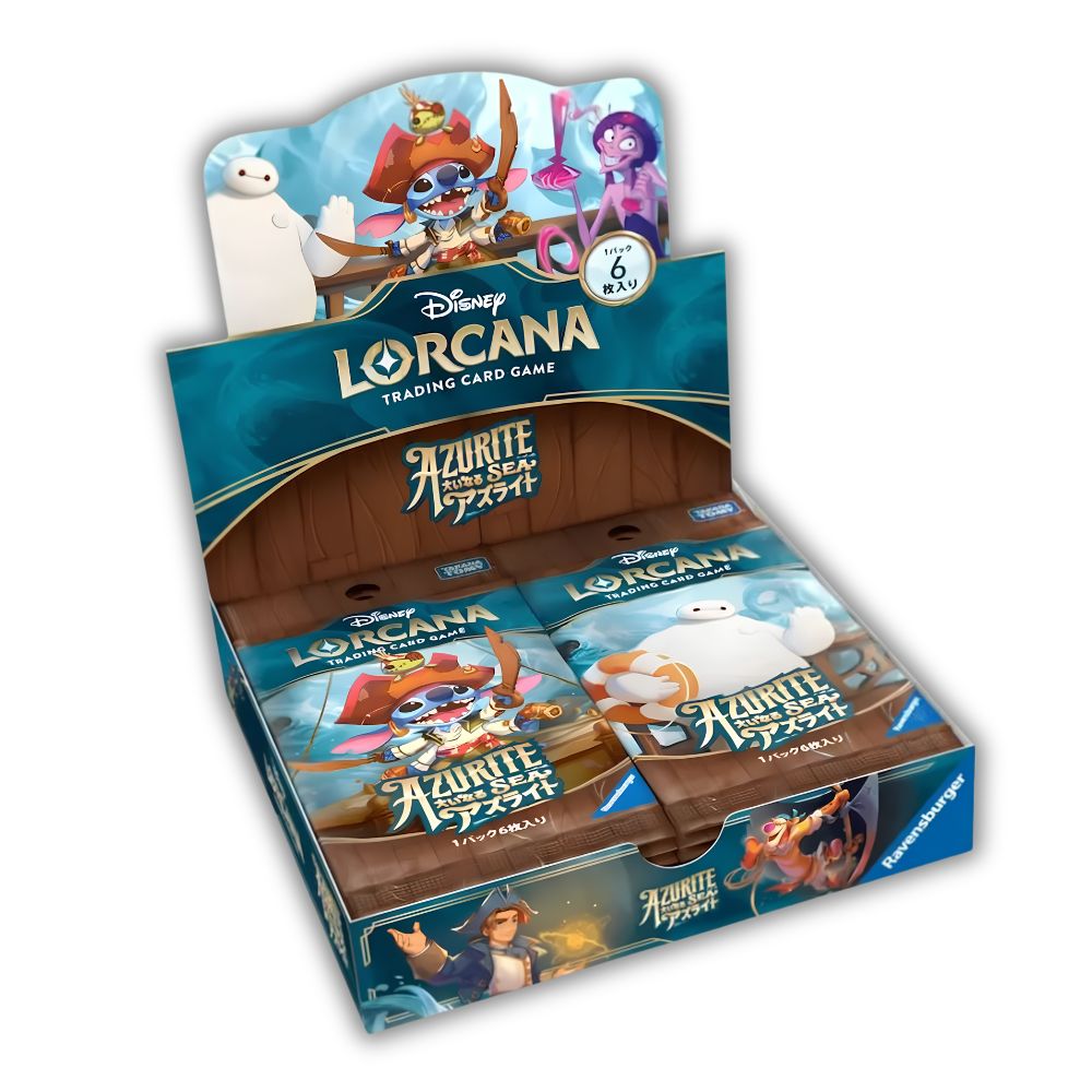 DISNEY LORCANA TCG: Azurite Sea Japanese Booster Box - SET 6 -