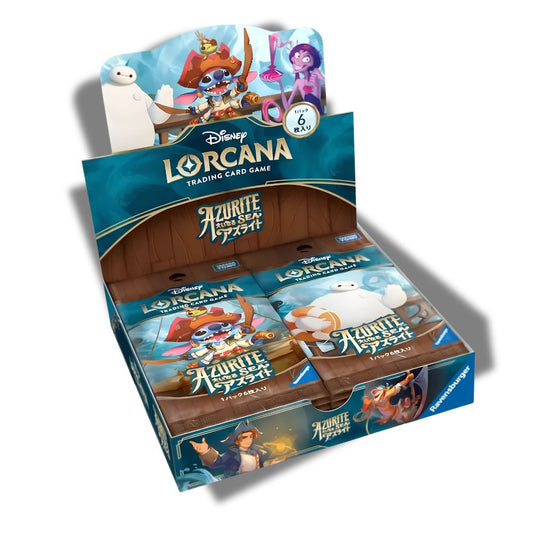 DISNEY LORCANA TCG: Azurite Sea Japanese Booster Box - SET 6 -