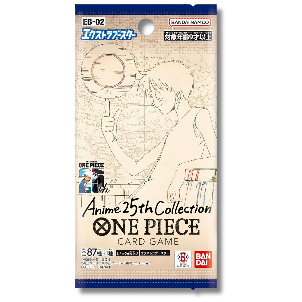ONE PIECE TCG: EB-02 Japanese Booster Pack Bundle (X8 PACKS)  - Anime 25th Collection -