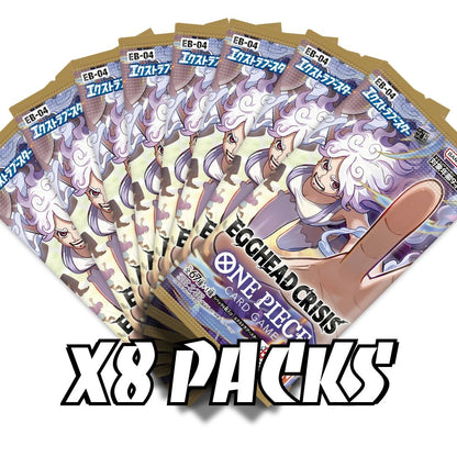 ONE PIECE TCG: EB-04 Japanese Booster Pack (X8 PACKS) - Egghead Crisis -