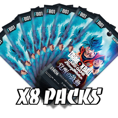 DRAGON BALL SUPER TCG: FB01 Japanese Booster Pack (X8 PACKS) - Fusion World Awakened Pulse -