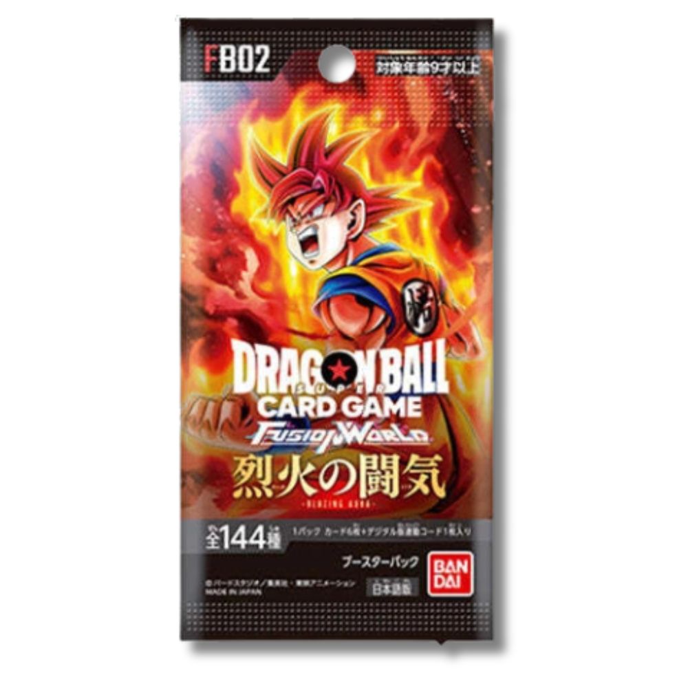 DRAGON BALL SUPER TCG: FB02 Japanese Booster Pack (X8 PACKS) - Fusion World Blazing Aura -