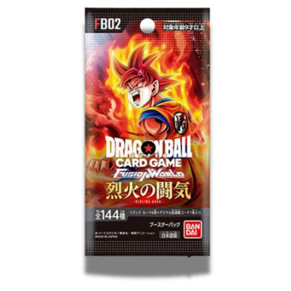 DRAGON BALL SUPER TCG: FB02 Japanese Booster Pack (X8 PACKS) - Fusion World Blazing Aura -