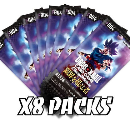 DRAGON BALL SUPER TCG: FB04 Japanese Booster Pack (X8 PACKS) - Fusion World Ultra Limit -