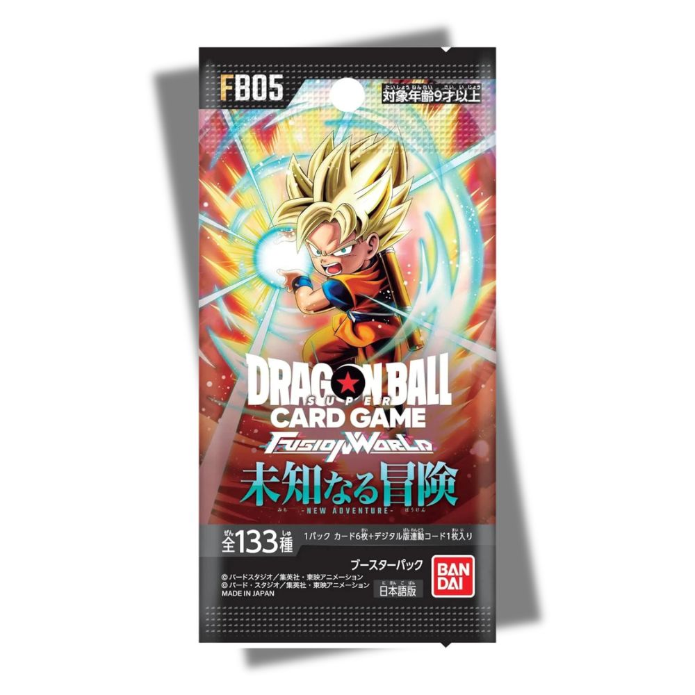 DRAGON BALL SUPER TCG: FB05 Japanese Booster Pack (X8 PACKS) - Fusion World New Adventure -