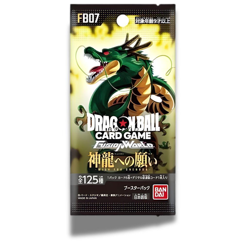 DRAGON BALL SUPER TCG: FB07 Japanese Booster Pack (X8 PACKS) - Fusion World Wish For Shenron -