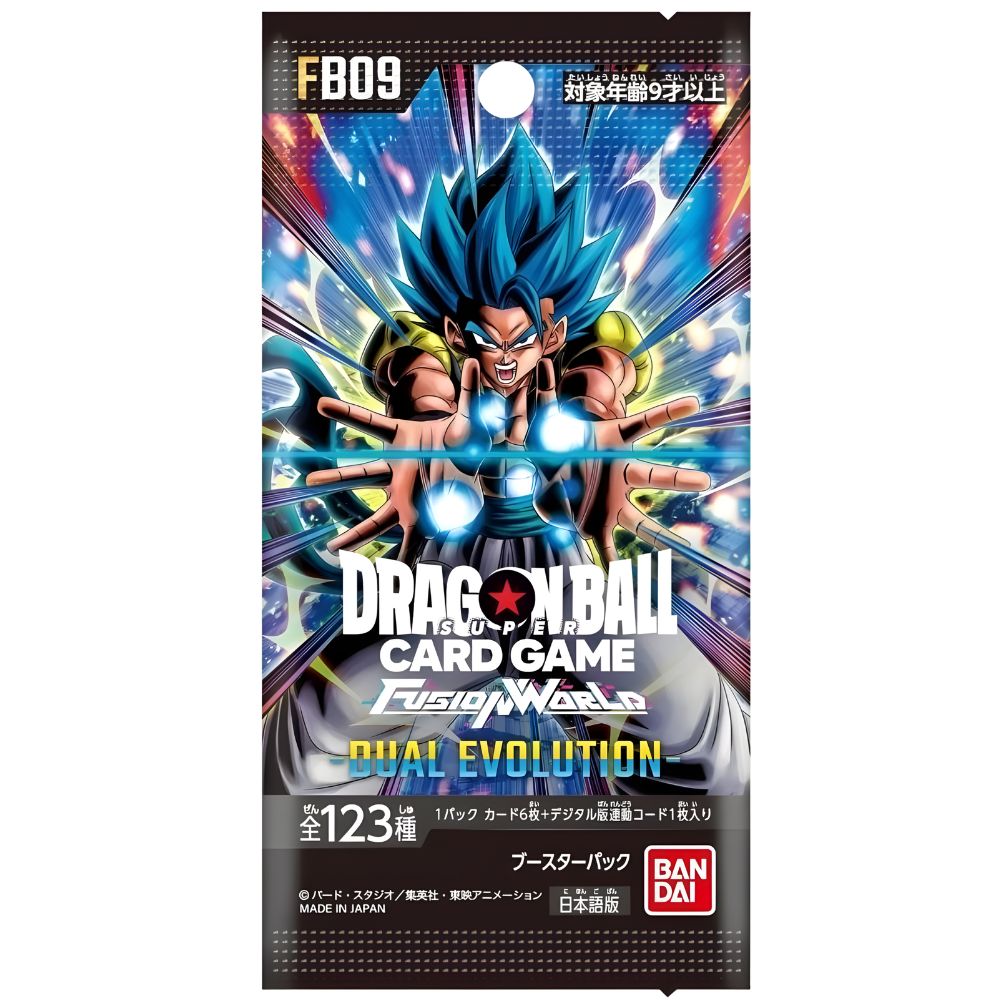 DRAGON BALL SUPER TCG: FB09 Japanese Booster Pack (X8 PACKS) - Fusion World Dual Evolution -
