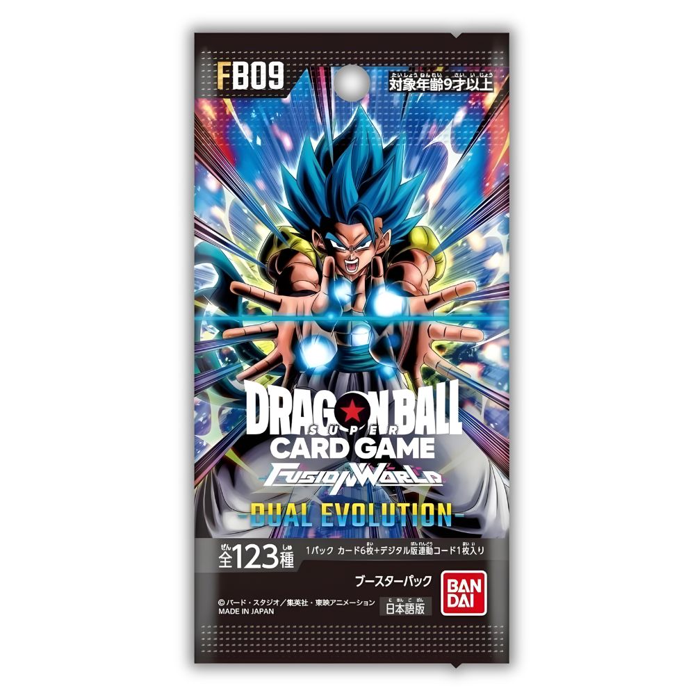 DRAGON BALL SUPER TCG: FB09 Japanese Booster Pack (X8 PACKS) - Fusion World Dual Evolution -