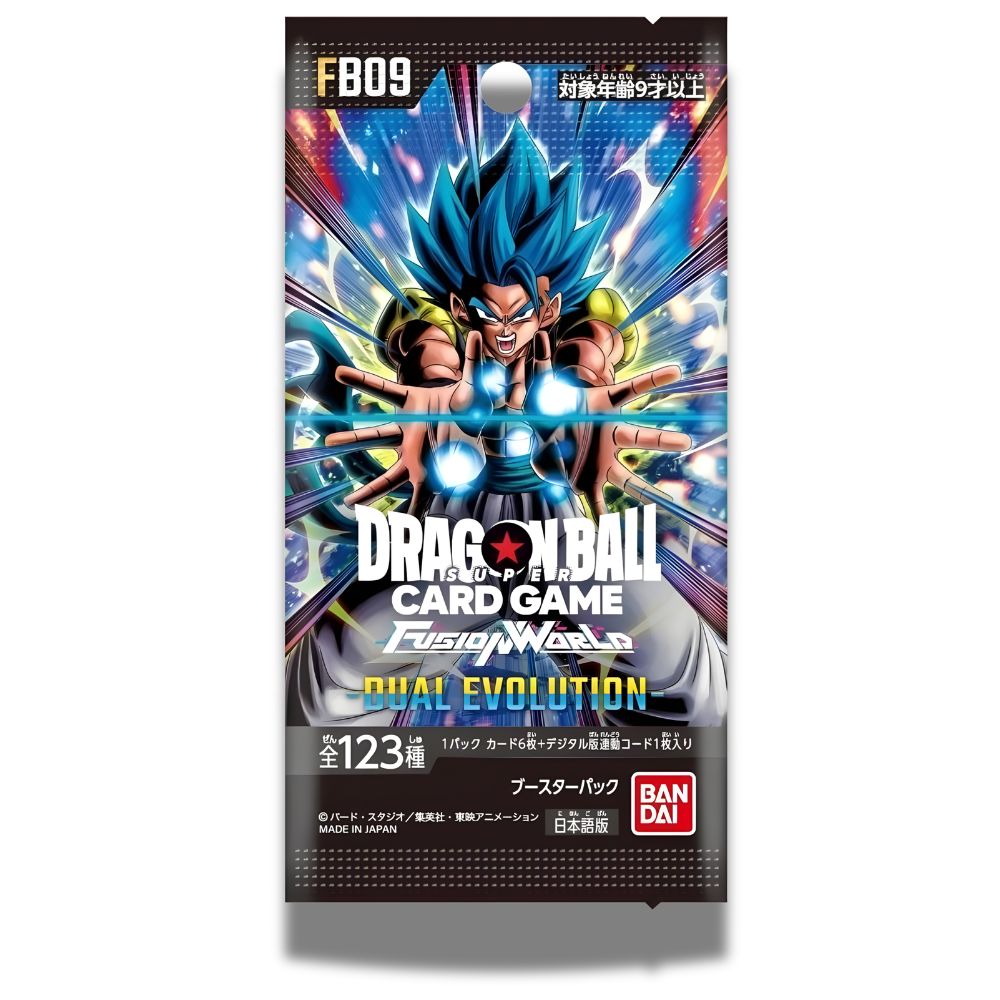 DRAGON BALL SUPER TCG: FB09 Japanese Booster Pack (X8 PACKS) - Fusion World Dual Evolution -