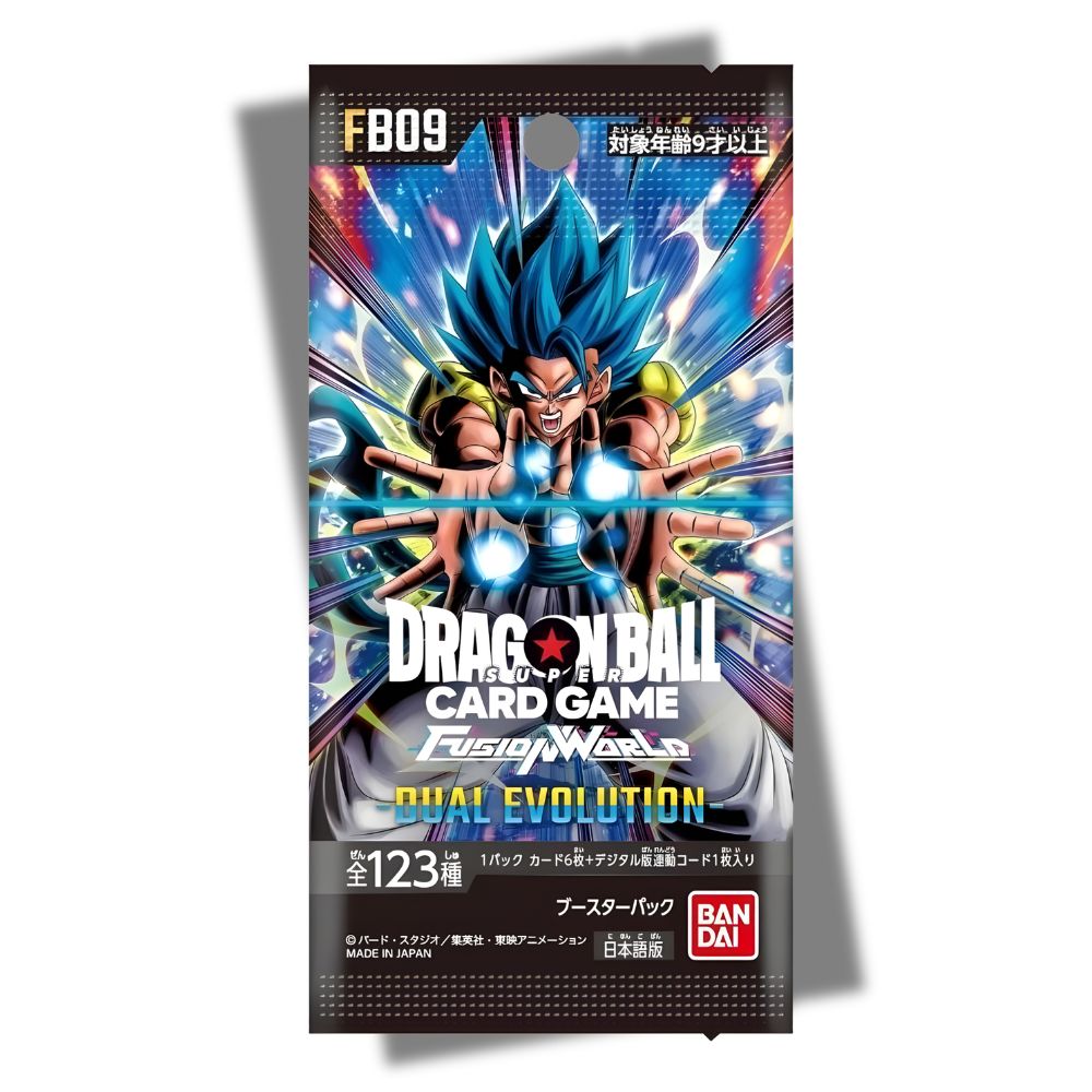 DRAGON BALL SUPER TCG: FB09 Japanese Booster Pack (X8 PACKS) - Fusion World Dual Evolution -