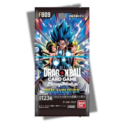 DRAGON BALL SUPER TCG: FB09 Japanese Booster Pack (X8 PACKS) - Fusion World Dual Evolution -