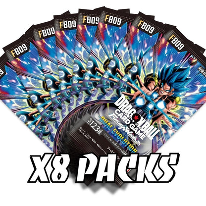 DRAGON BALL SUPER TCG: FB09 Japanese Booster Pack (X8 PACKS) - Fusion World Dual Evolution -