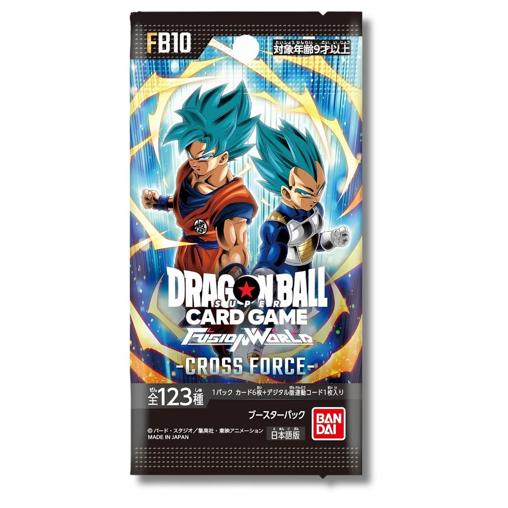 DRAGON BALL SUPER TCG: FB10 Japanese Booster Pack (X8 PACKS) - Fusion World Cross Force -
