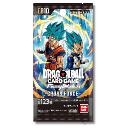 DRAGON BALL SUPER TCG: FB10 Japanese Booster Pack (X8 PACKS) - Fusion World Cross Force -