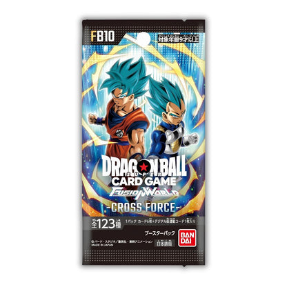 DRAGON BALL SUPER TCG: FB10 Japanese Booster Pack (X8 PACKS) - Fusion World Cross Force -