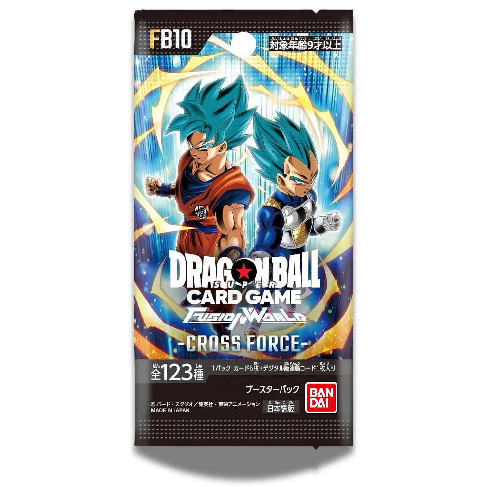 DRAGON BALL SUPER TCG: FB10 Japanese Booster Pack (X8 PACKS) - Fusion World Cross Force -
