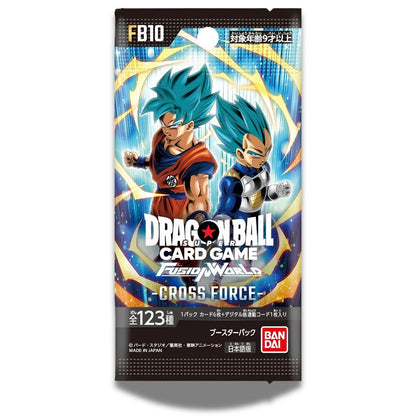 DRAGON BALL SUPER TCG: FB10 Japanese Booster Pack (X8 PACKS) - Fusion World Cross Force -