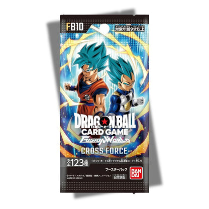 DRAGON BALL SUPER TCG: FB10 Japanese Booster Pack (X8 PACKS) - Fusion World Cross Force -