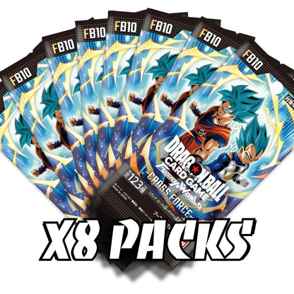 DRAGON BALL SUPER TCG: FB10 Japanese Booster Pack (X8 PACKS) - Fusion World Cross Force -
