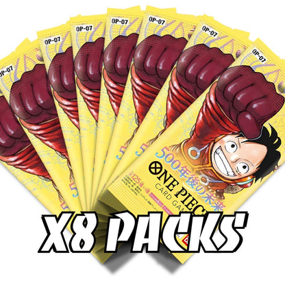 ONE PIECE TCG: OP-07 Japanese Booster Pack Bundle (X8 PACKS) - 500 Years Into The Future -