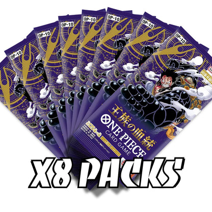 ONE PIECE TCG: OP-10 Japanese Booster Pack (X8 PACKS) - Royal Bloodline -