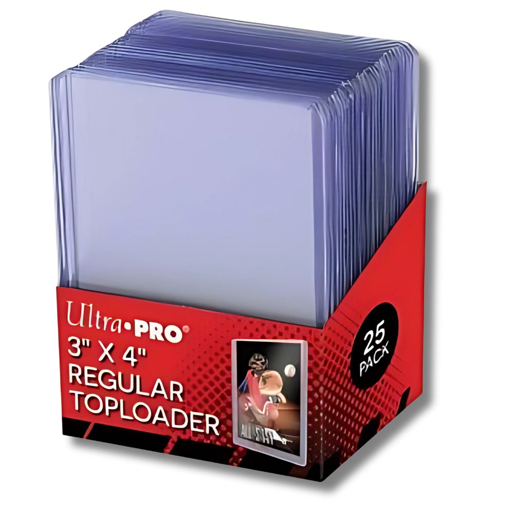 Ultra Pro 3"x4" Clear Regular Toploaders [25 Pack]