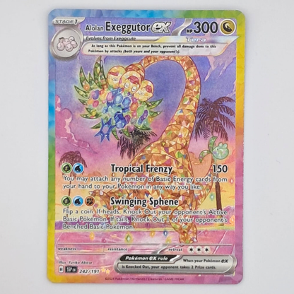 (Pre-owned) English Alolan Exeggutor ex SIR 242/191 - Surging Sparks - Near Mint
