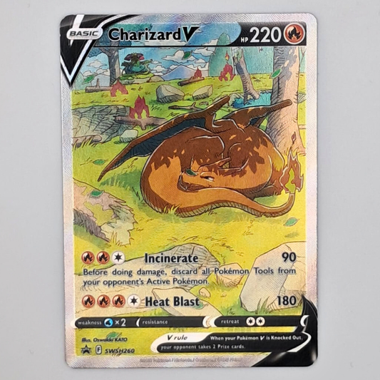 (Pre-owned) English Charizard V Black Star Promo SWSH260 - Lightly Played