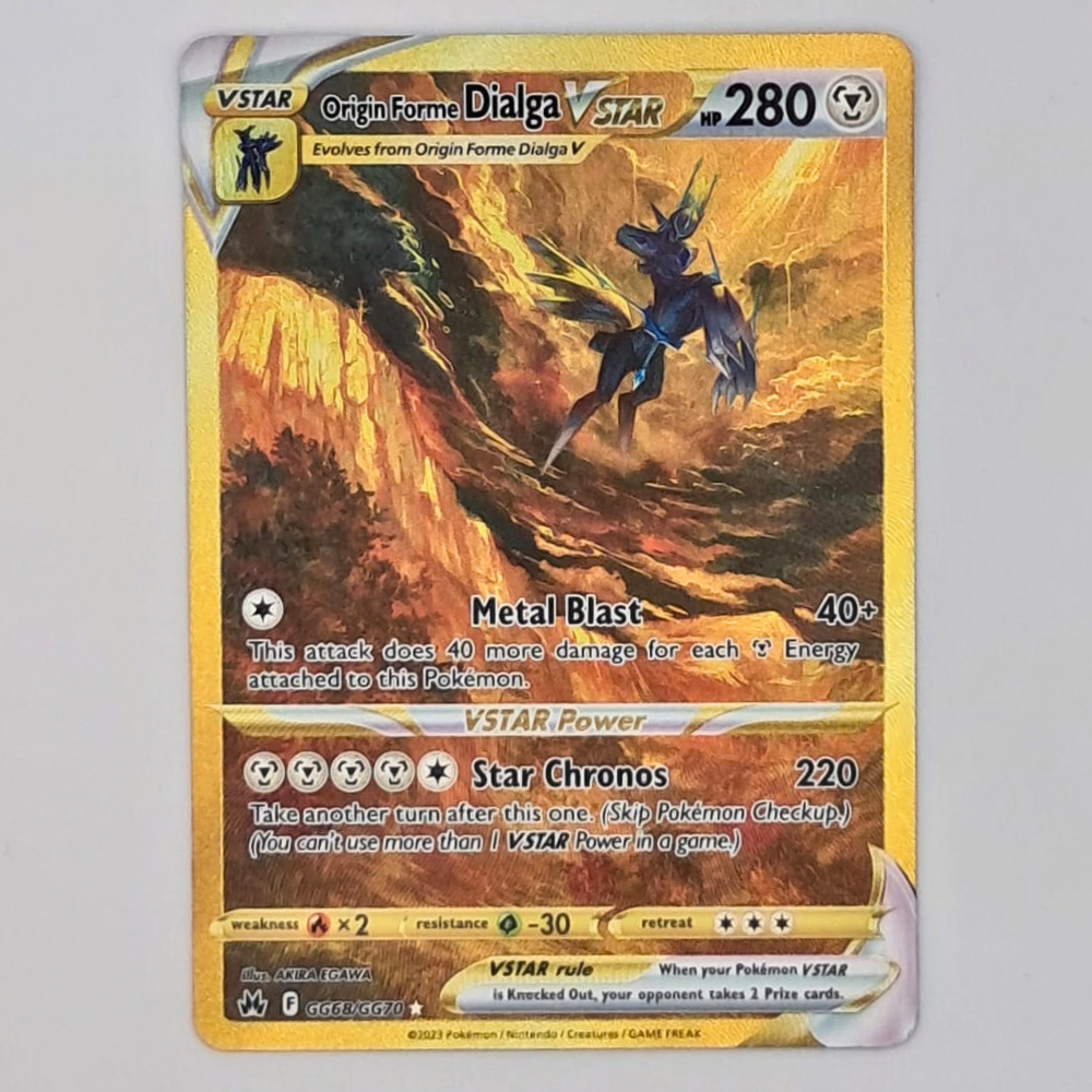 (Pre-owned) English Origin Forme Dialga VSTAR SIR GG68/GG70 - Crown Zenith - Near Mint