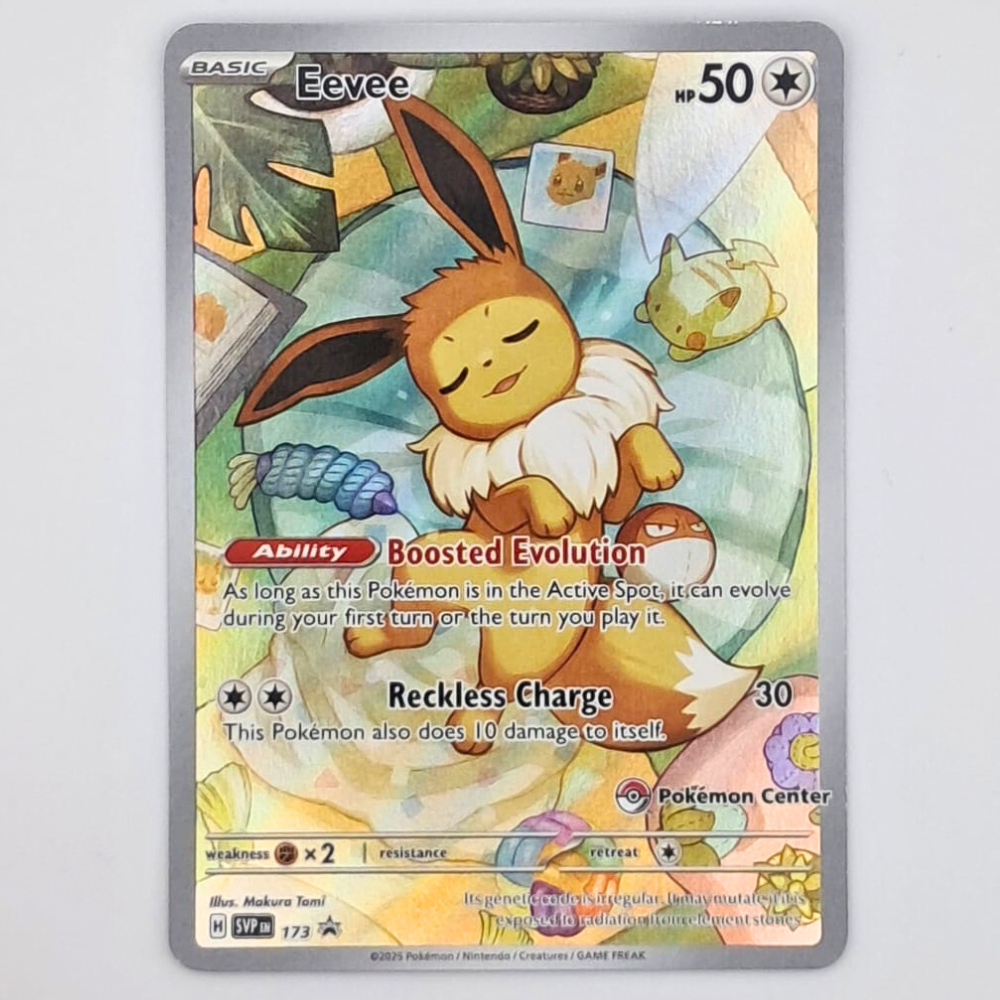 (Pre-owned) English Eevee Black Star Promo SVP-173 (Pokémon Centre Stamped) - Near Mint