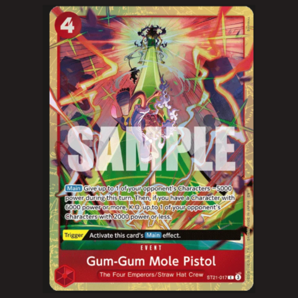 (Pre-owned) English Gum-Gum Mole Pistol ST21-017 - Premium Card Collection Vol 5 - Near Mint