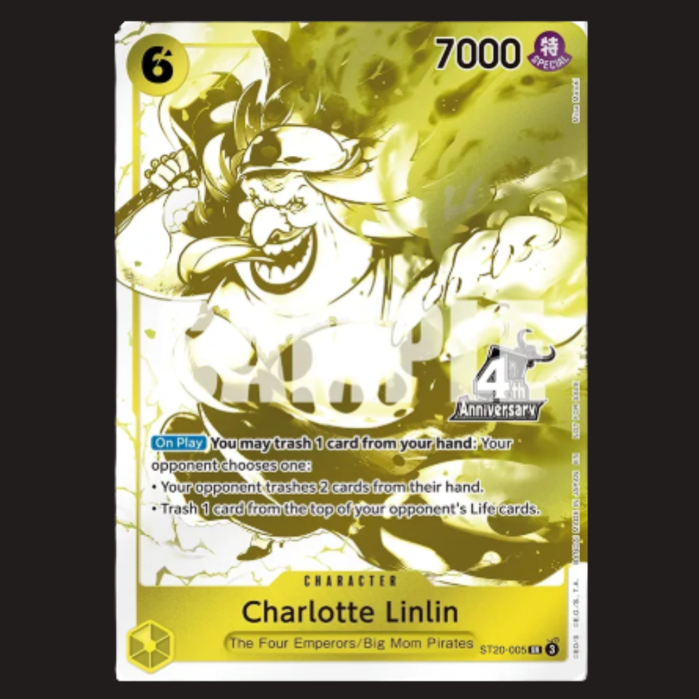 (Pre-owned) English Charlotte Linlin 4th Anniversary Promo ST20-005 (OP17) - The World's Strongest Warriors - Near Mint