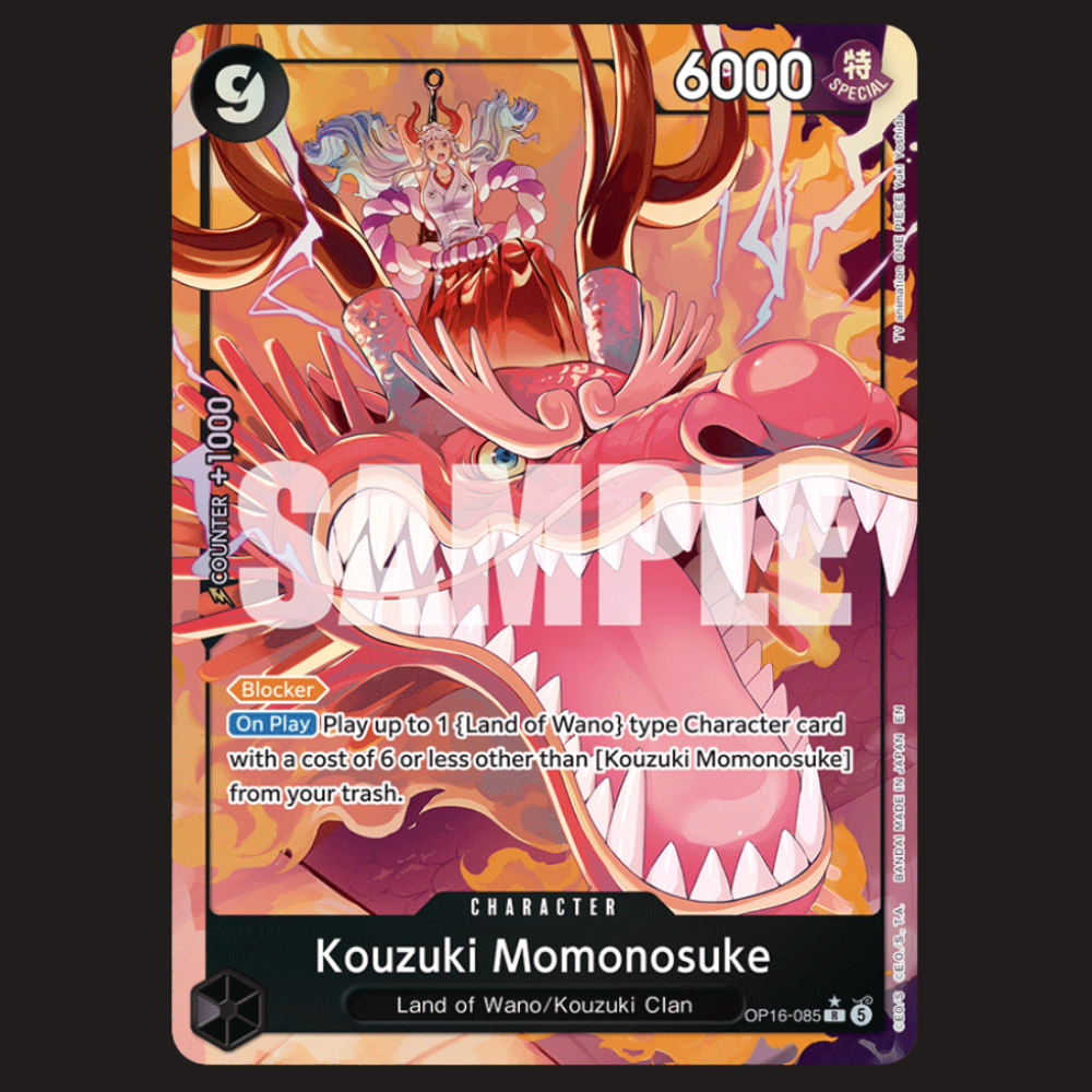 (Pre-owned) English Kouzuki Momonosuke Alt Art OP16-085 - The Time of Battle - Near Mint