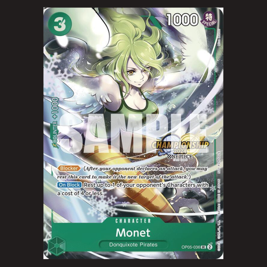(Pre-owned) English Monet Championship Stamped OP05-036 - Championship 2024 Event Pack - Near Mint