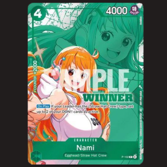 (Pre-owned) English Nami Winner Stamped Promo P-102 - Winner Pack 2026 Vol 2  - Near Mint