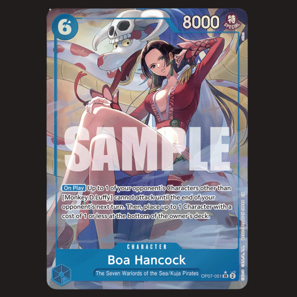 (Pre-owned) English Boa Hancock Alt Art OP07-051 - Seven Warlords of the Sea Binder Set - Near Mint