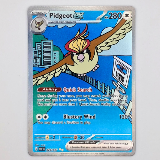 (Pre-owned) English Pidgeot ex SIR 225/197 - Obsidian Flames - Lightly Played