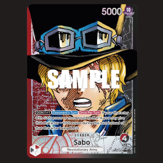 (Pre-owned) English Sabo Alt Leader OP05-001 - Awakening of the New Era - Near Mint